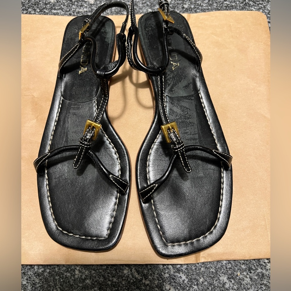 Prada (Authentic) Strappy Sandals - image 1